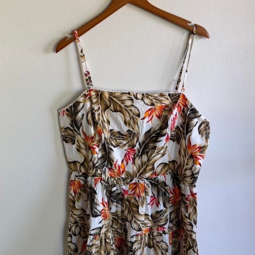 Steve Madden Tropical Floral Mini Dress Adjustable Straps Flowy Summer Dress - Picture 3 of 8